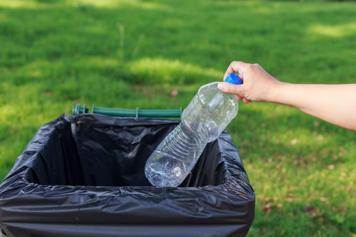 Commercial waste being collected in Swiss Cottage